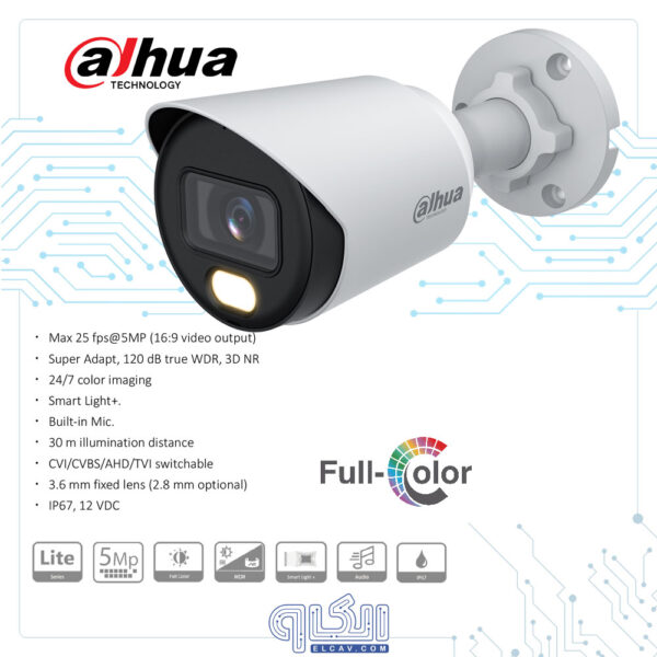 دوربین مداربسته داهوا مدل HAC-HFW1509TP-LED